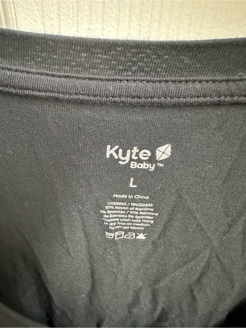 Kyte BABY Black V-Neck Pocket Tee - Picture 2 of 3
